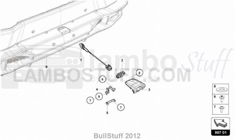 2016 Lamborghini HURACAN LP610-4 SPYDER ARABIA REVERSING CAMERA (907.01.00)